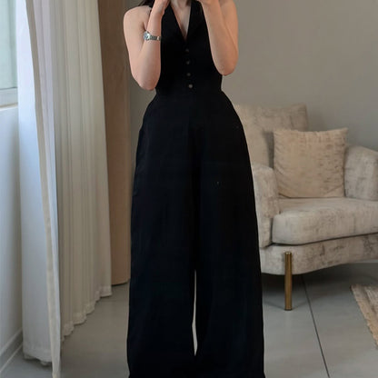 Black Casual Jumpsuit