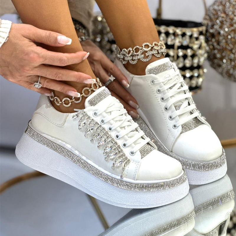 White Crystal Shoes