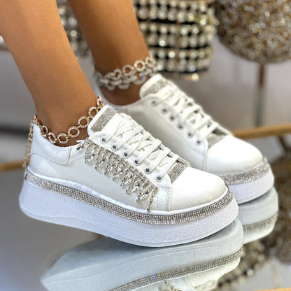 White Crystal Shoes