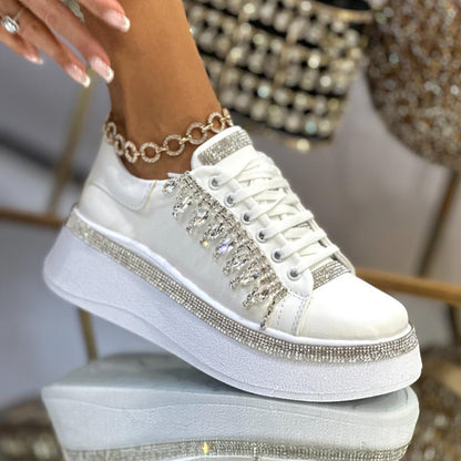 White Crystal Shoes