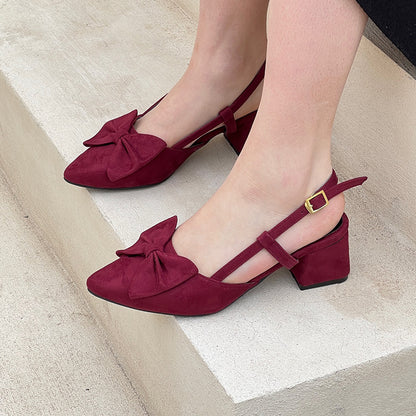 Suede Low-Heels Shoes