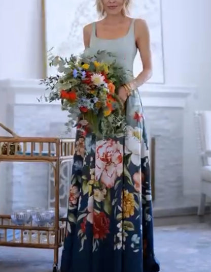 Gradient Flower Dress