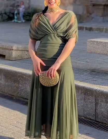 Dark Green Tulle Dress