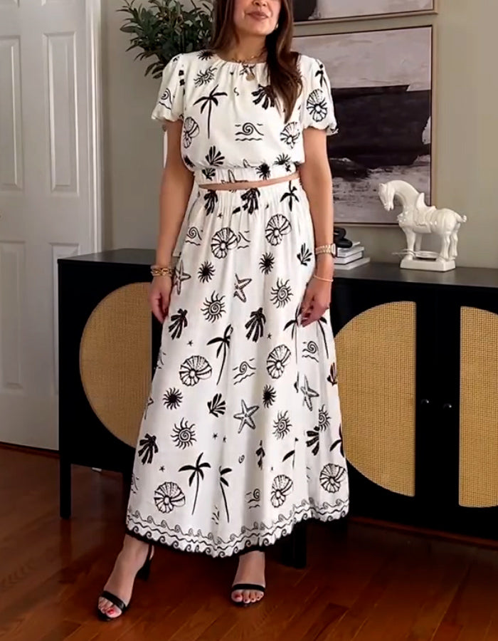 Seafood Printed Dress