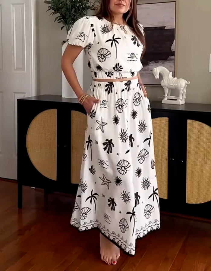 Seafood Printed Dress