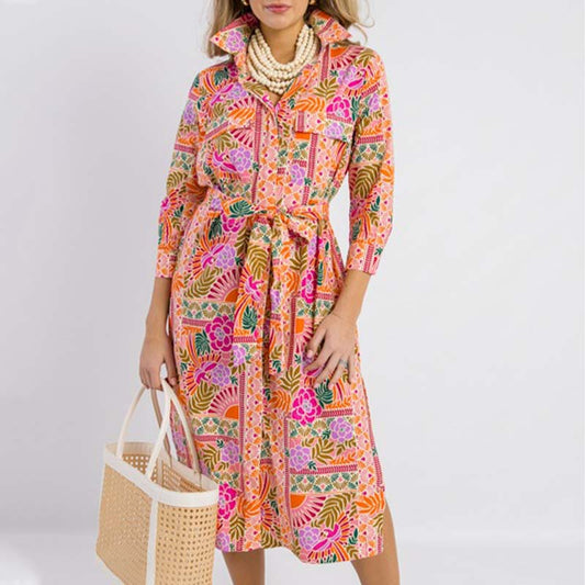 Floral Shirt Dress