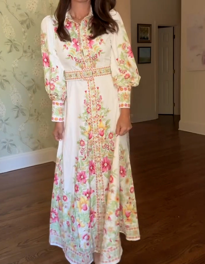 Floral Print Flowy Dress