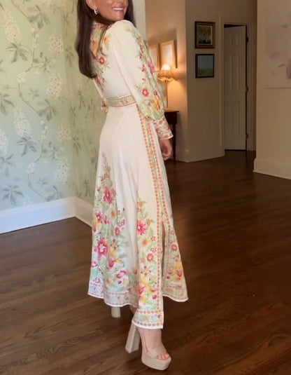 Floral Print Flowy Dress