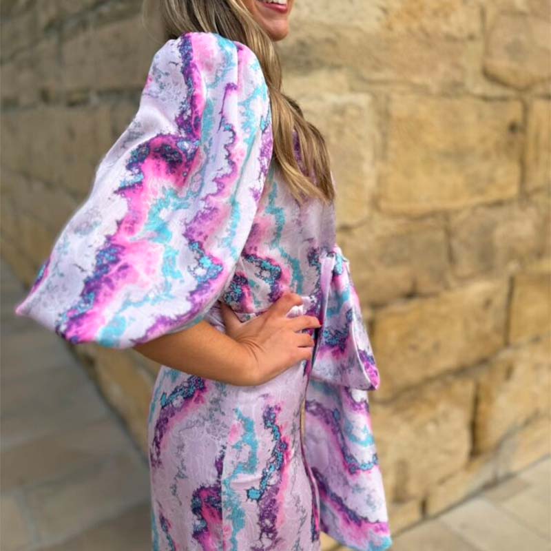 Spring Printed Chic Dress