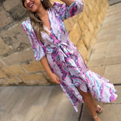 Spring Printed Chic Dress