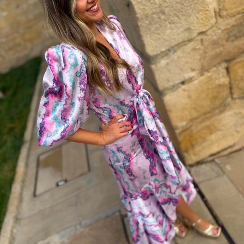 Spring Printed Chic Dress