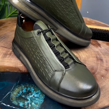 Elastic Lace-Up Shoes