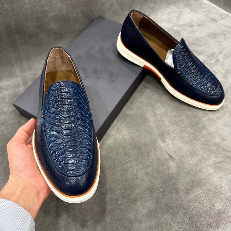 Soft Leather Slip-On Shoes