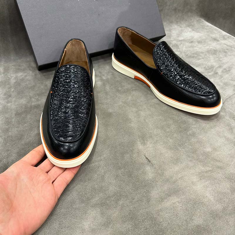 Soft Leather Slip-On Shoes