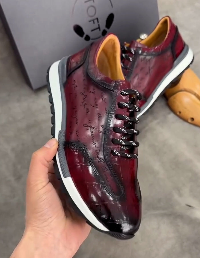 Letter Printed Casual Shoes