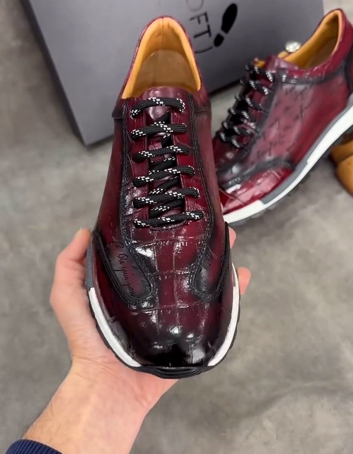 Letter Printed Casual Shoes