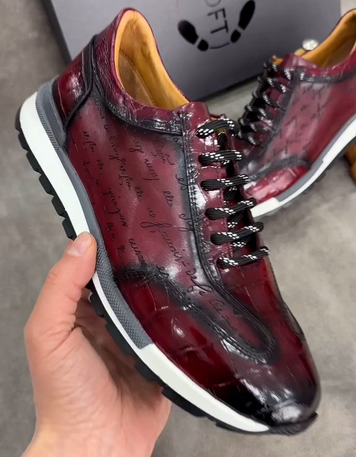 Letter Printed Casual Shoes