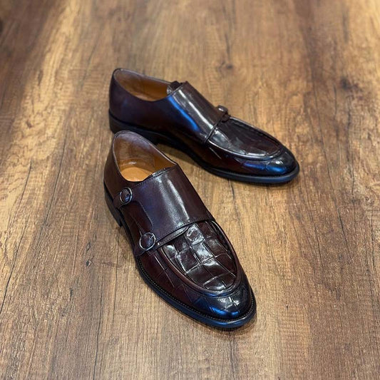 Leather Buckle Shoes