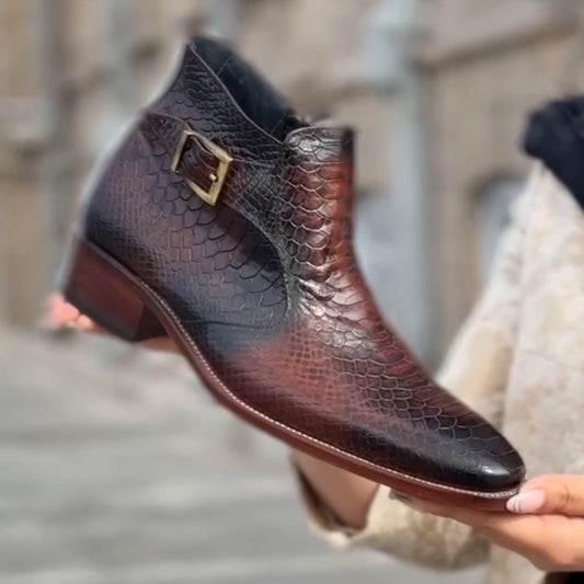 Casual Buckle Boots