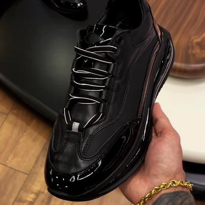 Black Casual Chunky Sneakers