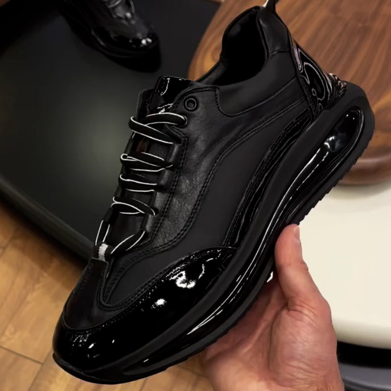 Black Casual Chunky Sneakers