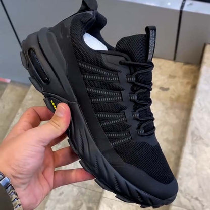 Black Air-Cushion Sneakers