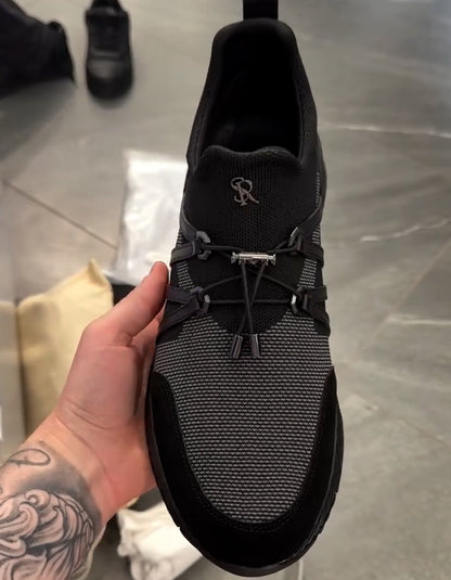 Black Stretch Sneakers