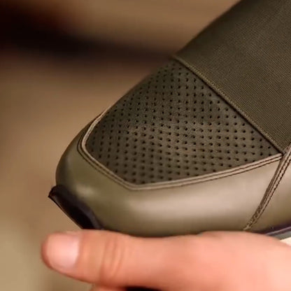 Stretch Leather Sneakers