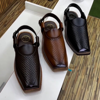 Leather Buckle Sandals