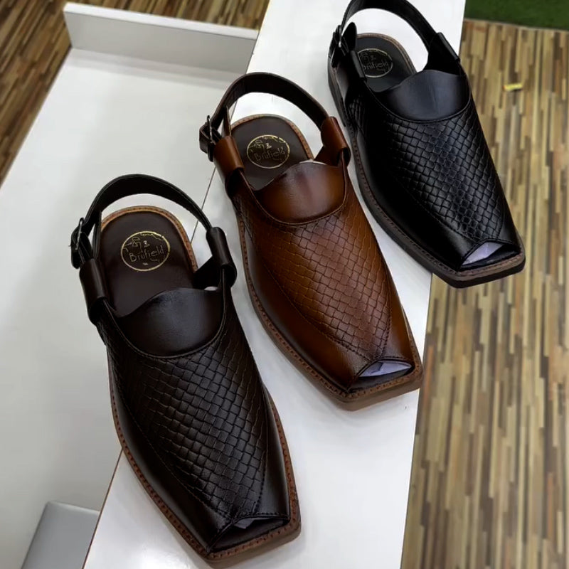 Leather Buckle Sandals