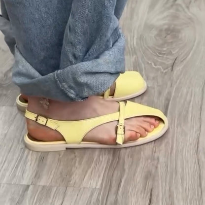 Cream Unique Sandals