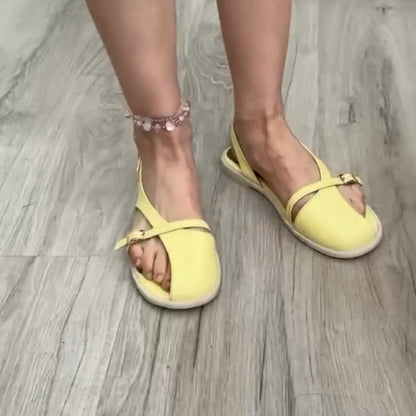 Cream Unique Sandals