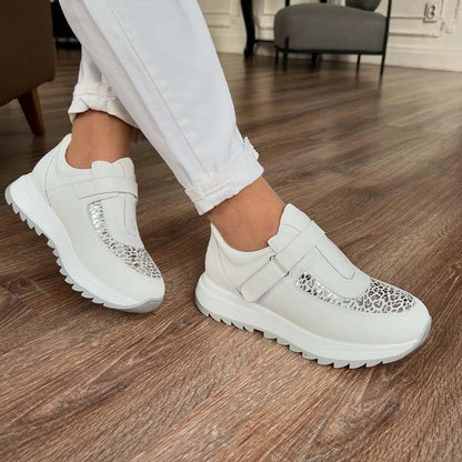 Black-White Velcro Sneakers