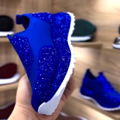 Rhinestone Slip-On Sneakers