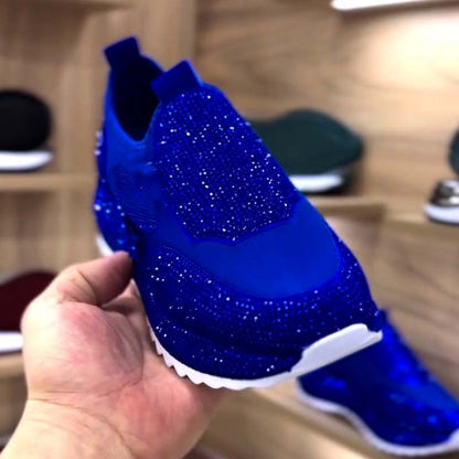 Rhinestone Slip-On Sneakers