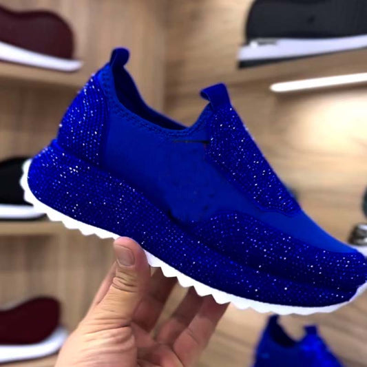 Rhinestone Slip-On Sneakers