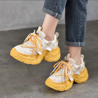 Bright Thick-Sole Sneakers