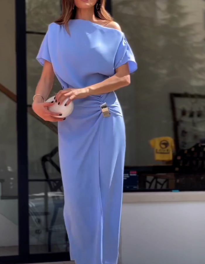 Blue Knot Slim Dress