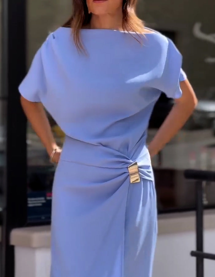 Blue Knot Slim Dress