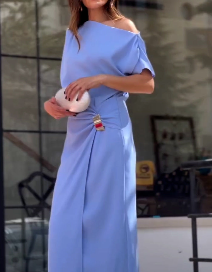 Blue Knot Slim Dress