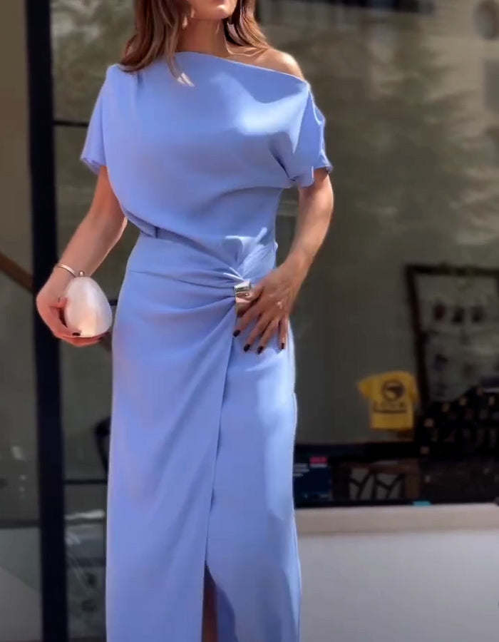 Blue Knot Slim Dress