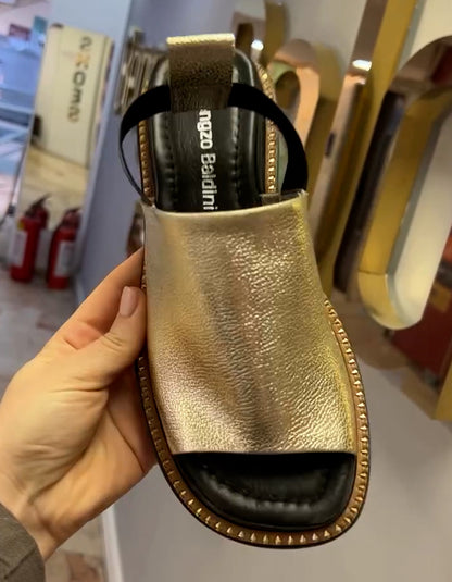 Leather Flat Sandals