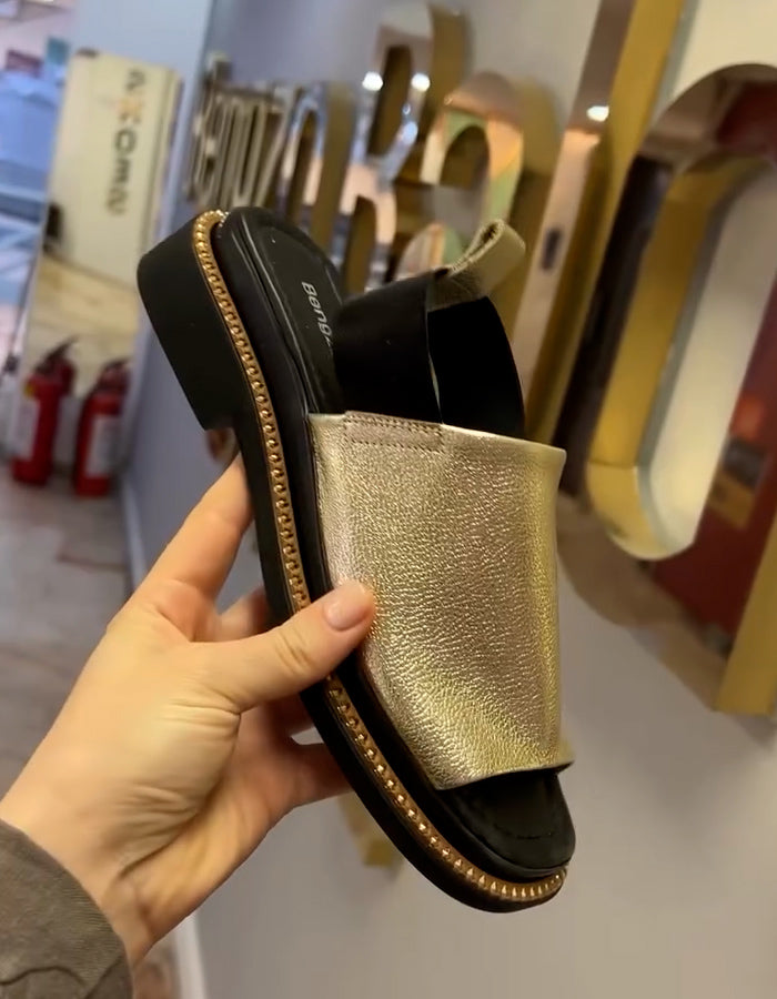 Leather Flat Sandals