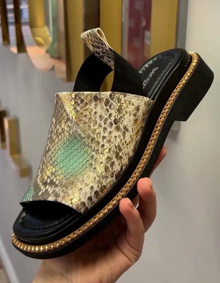 Leather Flat Sandals