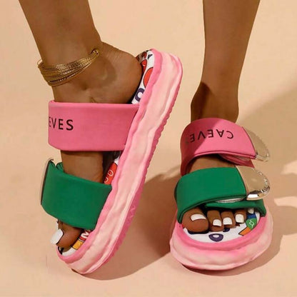 Double Velcro Soft Slippers