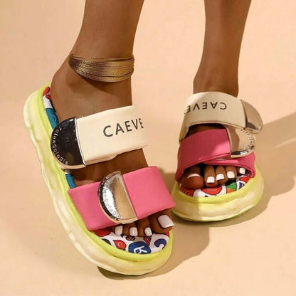 Double Velcro Soft Slippers