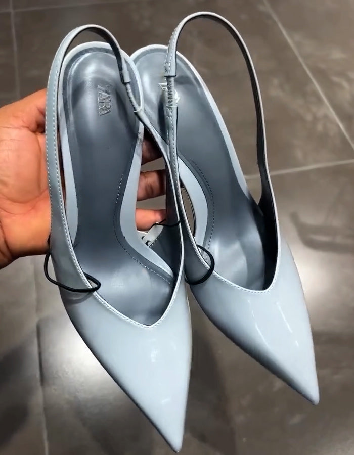 Blue High-Heels Shoes