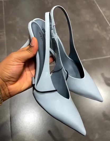 Blue High-Heels Shoes