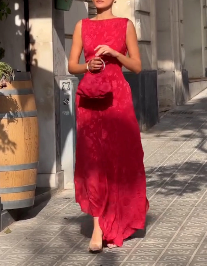 Red Sleeveless Dress