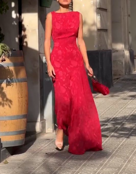 Red Sleeveless Dress